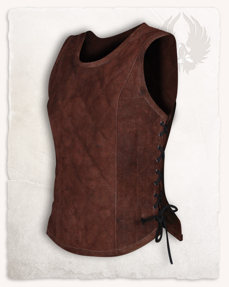 Lucy leather bodice brown