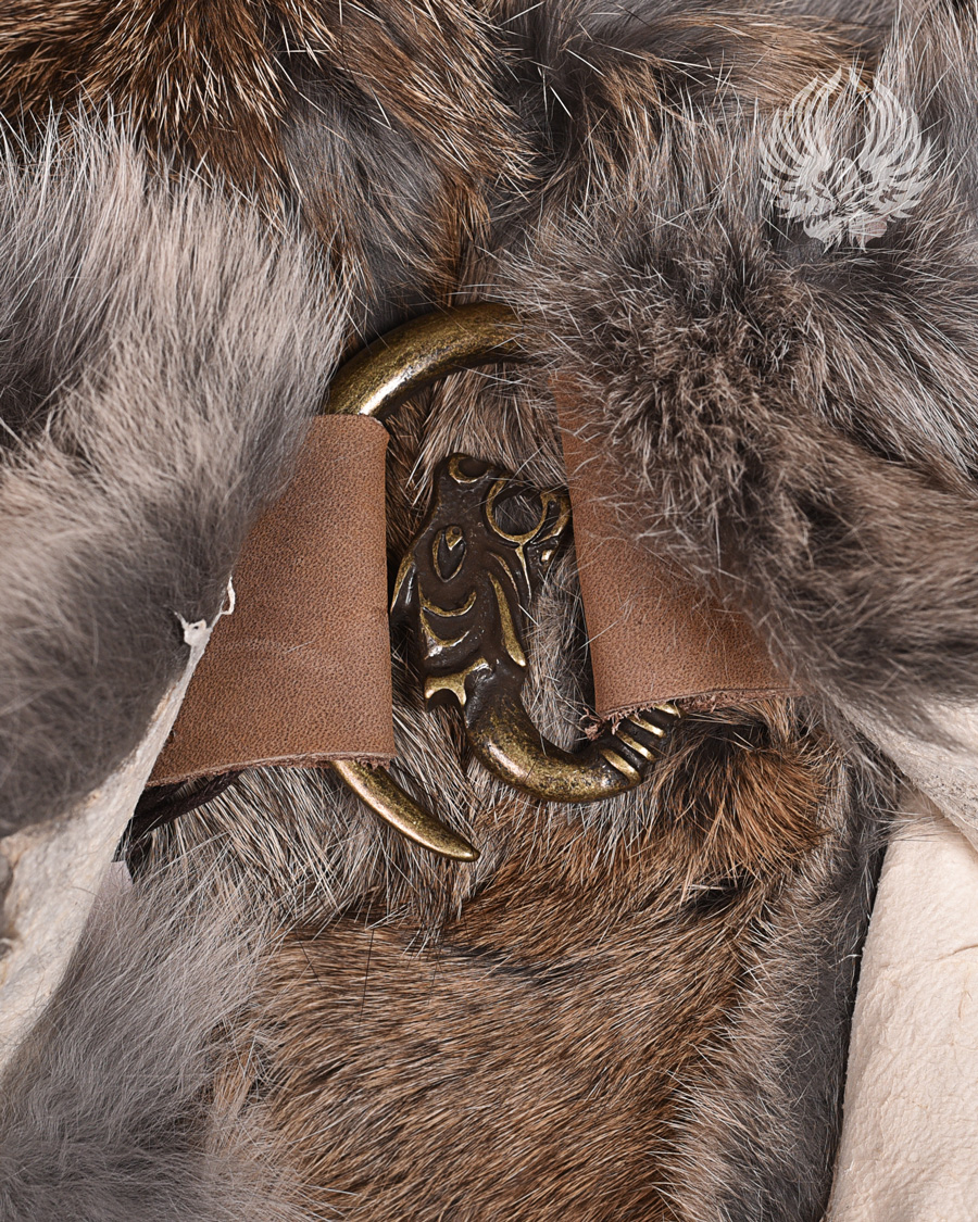 Fur collar Flemish Giant Steel Grey