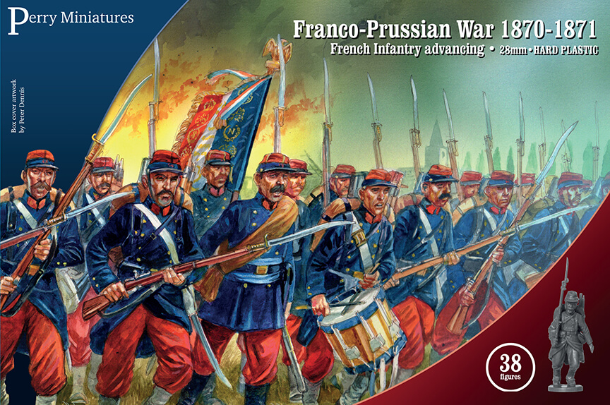 FRE 1 Franco-Prussian War French Infantry advancing