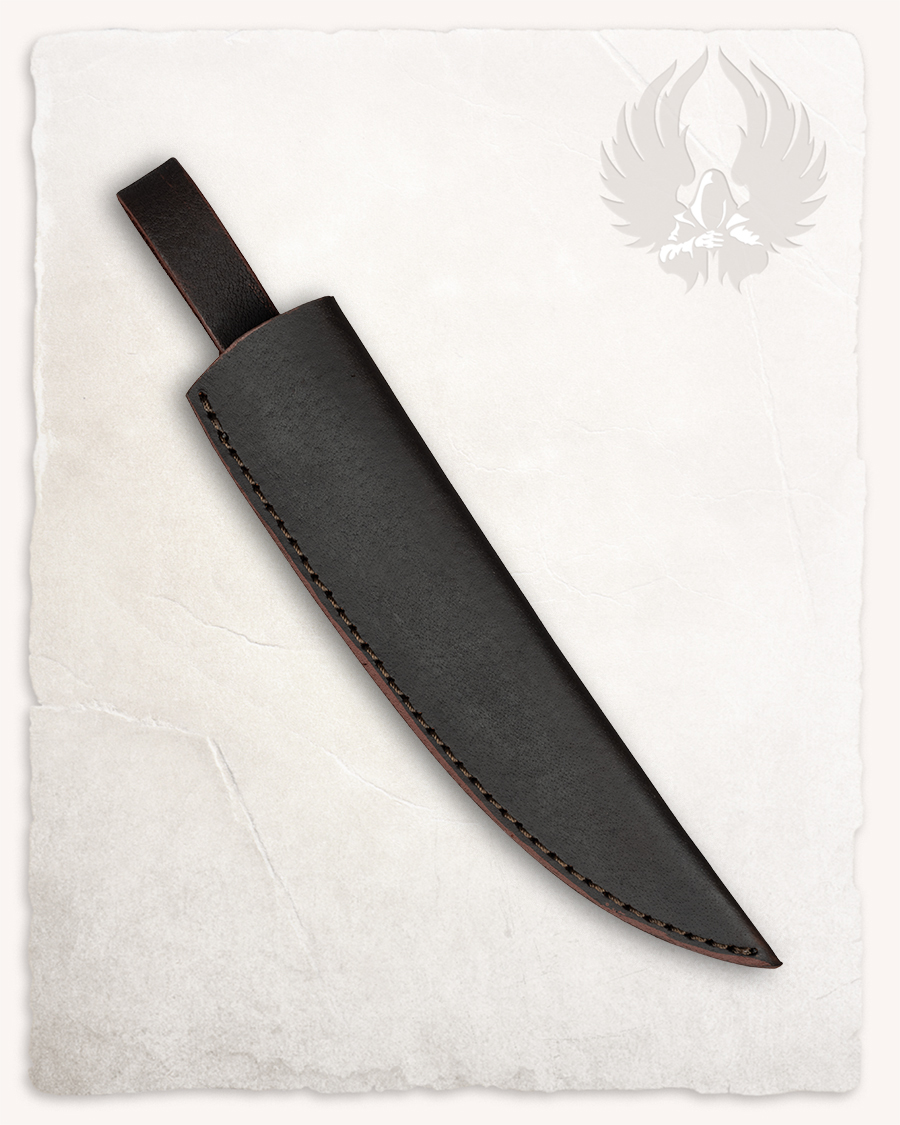 Anselm cooking knife leather sheath brown