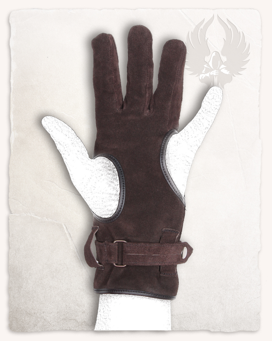 Robin-Bogenschützen-Handschuhe-links-braun-S