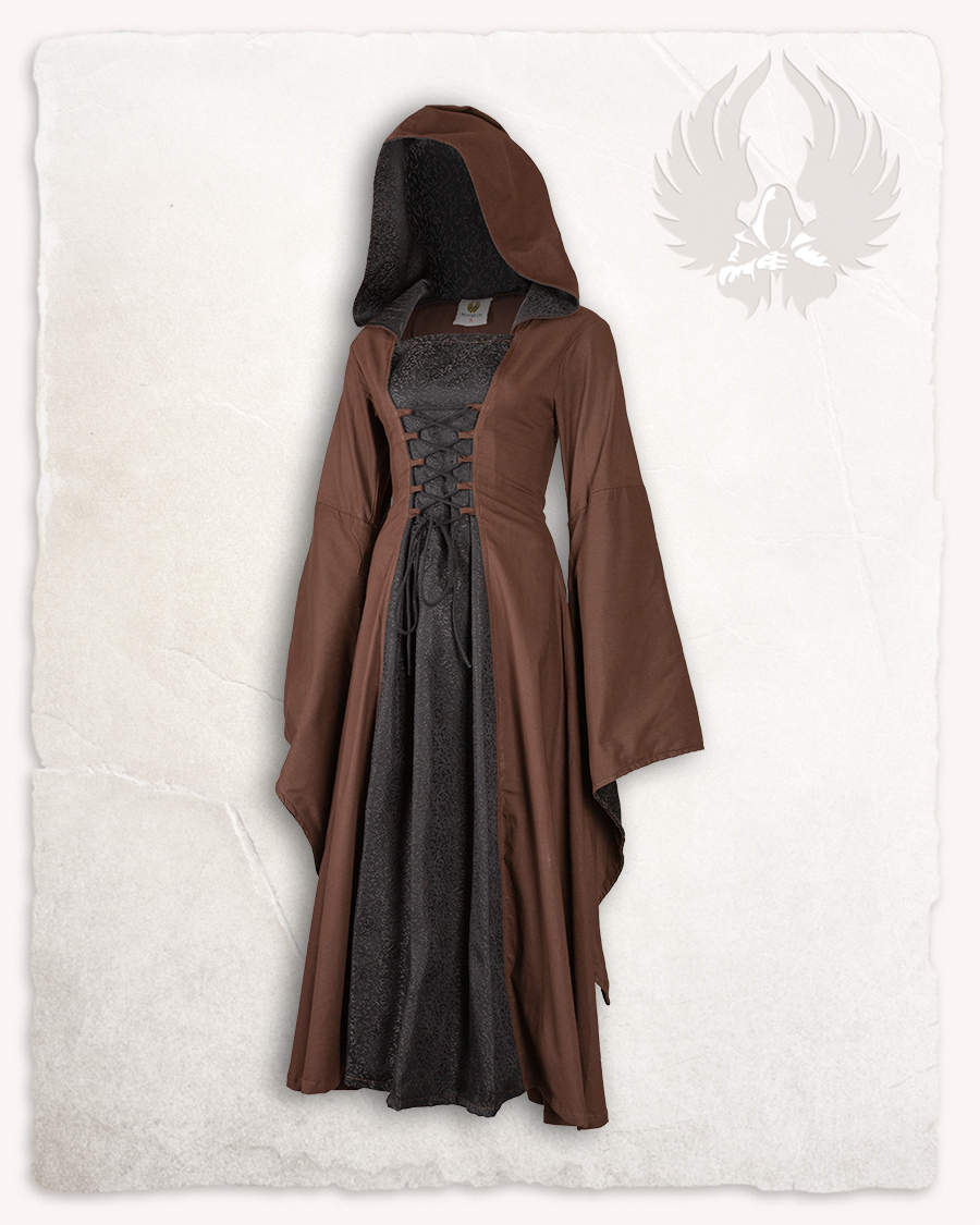 Ophelia - Robe marron et noire