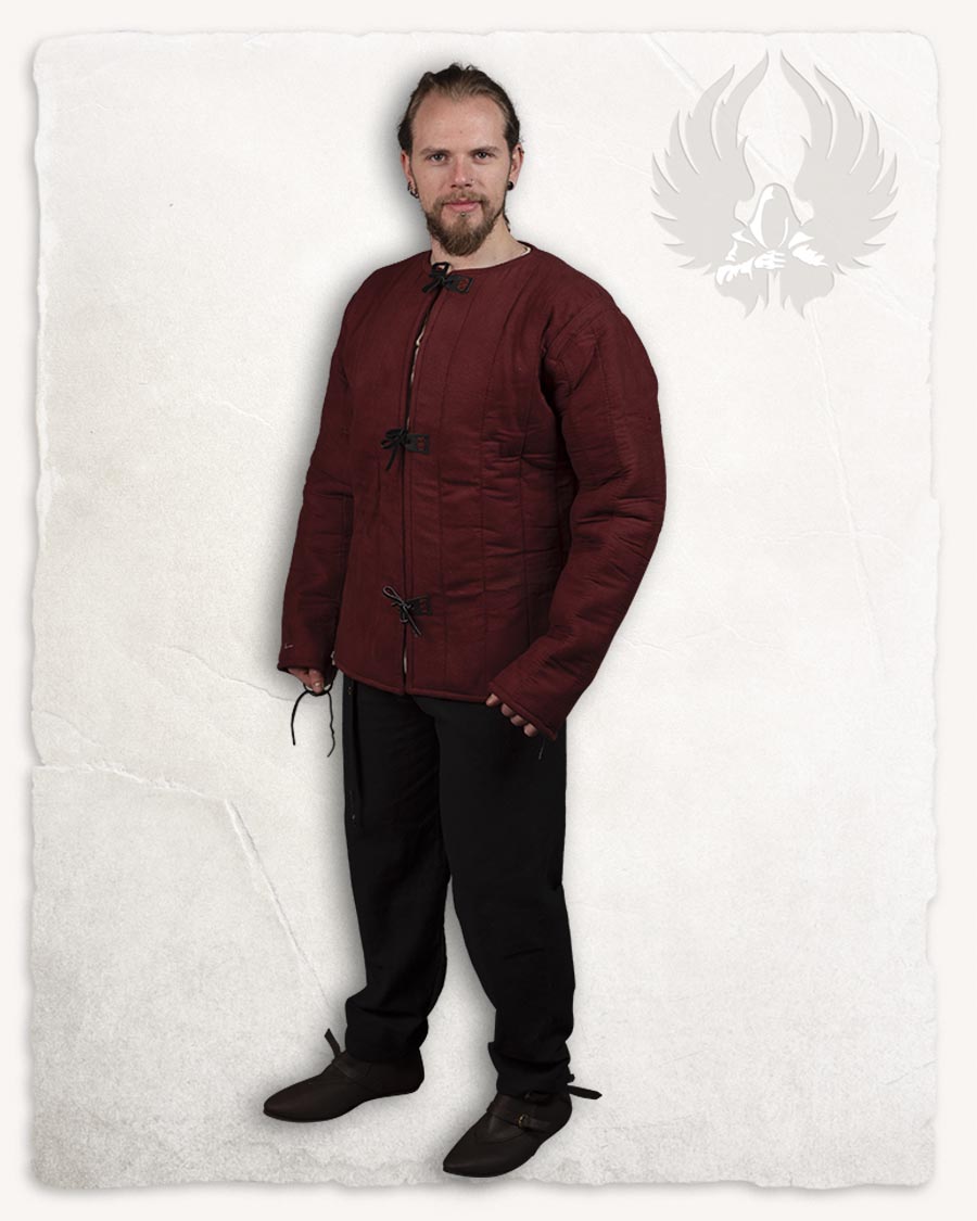 Aulber gambeson jacket canvas burgundy LIMITED EDITION