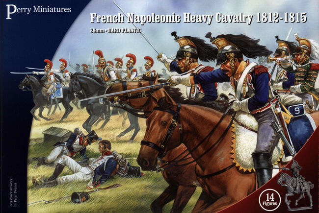 FN120 Plastic French Napoleonic Heavy Cavalry box set (Cuirassiers/Carabiniers, 14 figures)