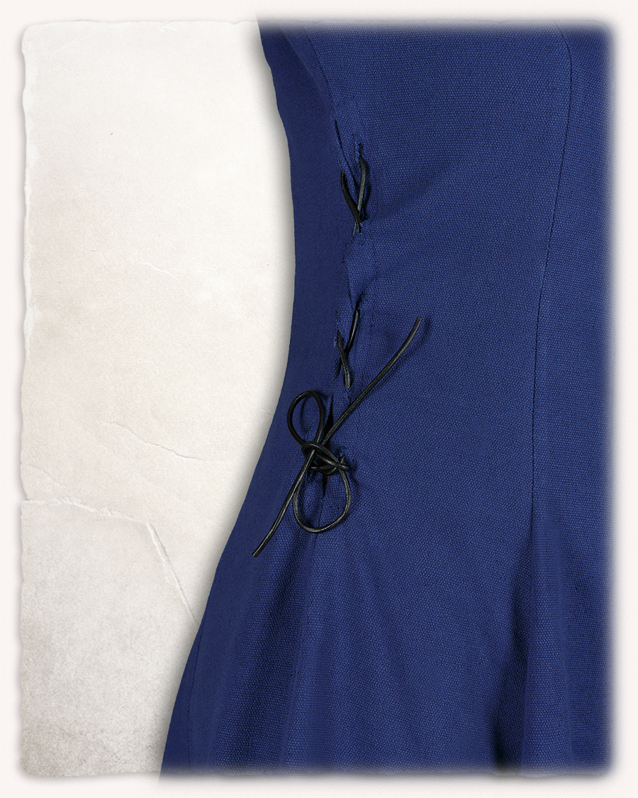 Lenora Kleid Baumwolle blau