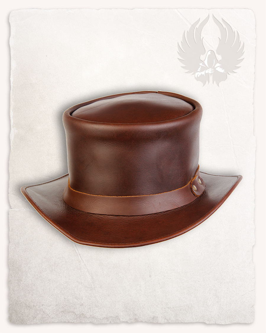 Paddy - Chapeau haut de forme en cuir