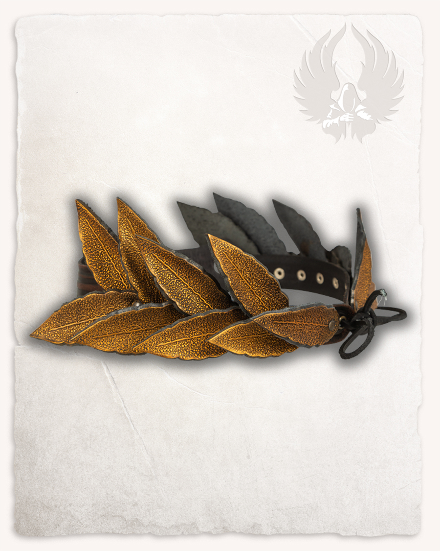 Selanor Krone mit Blättern braun/gold