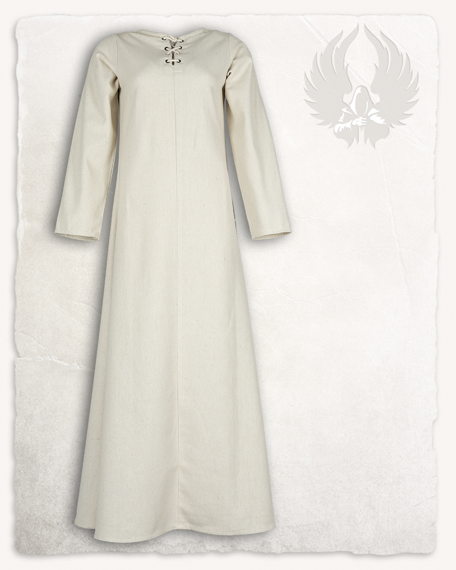 Alina - Sous-robe blanc crème en canvas