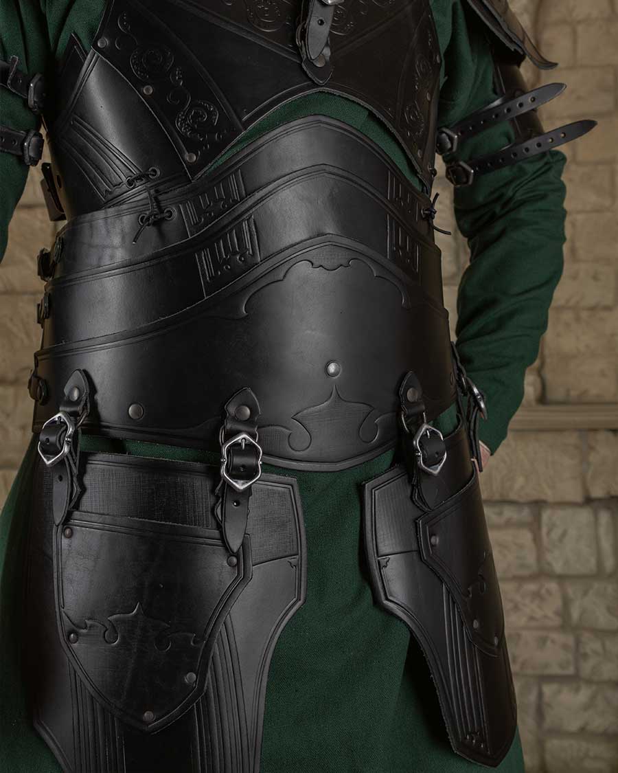 Lancelot - ceinture d'armure noire