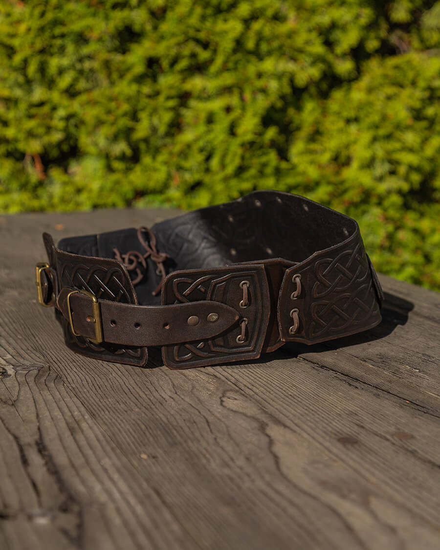 Floki Viking belt hound brown