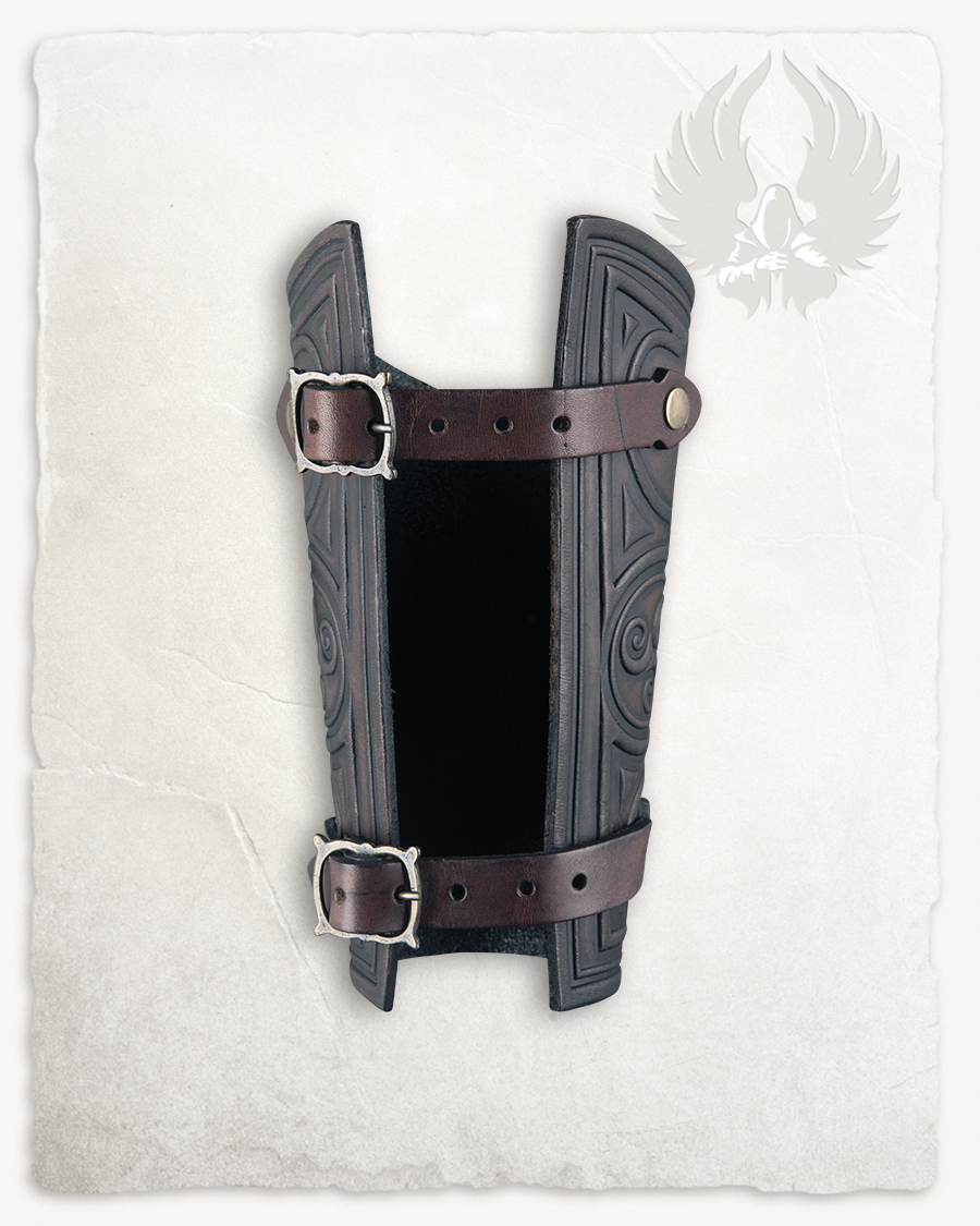Artemis Bogenschützen Armschutz celtic klein braun
