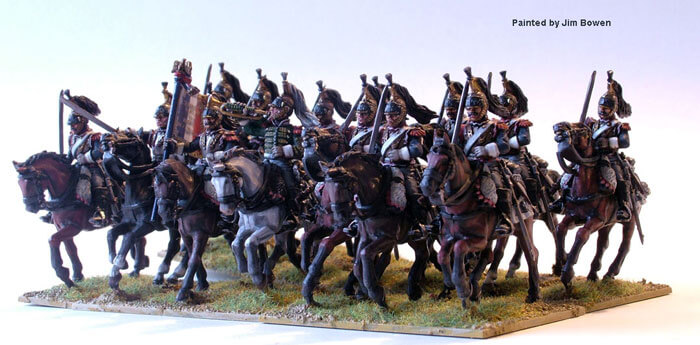 FN 120 Plastic French Napoleonic Heavy Cavalry (Cuirassiers/Carabiniers, 14 figures)