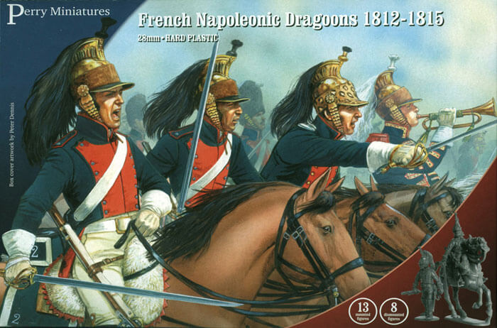 FN 130 Plastic French Napoleonic Line Dragoons (13 mounted, 8 dismounted)