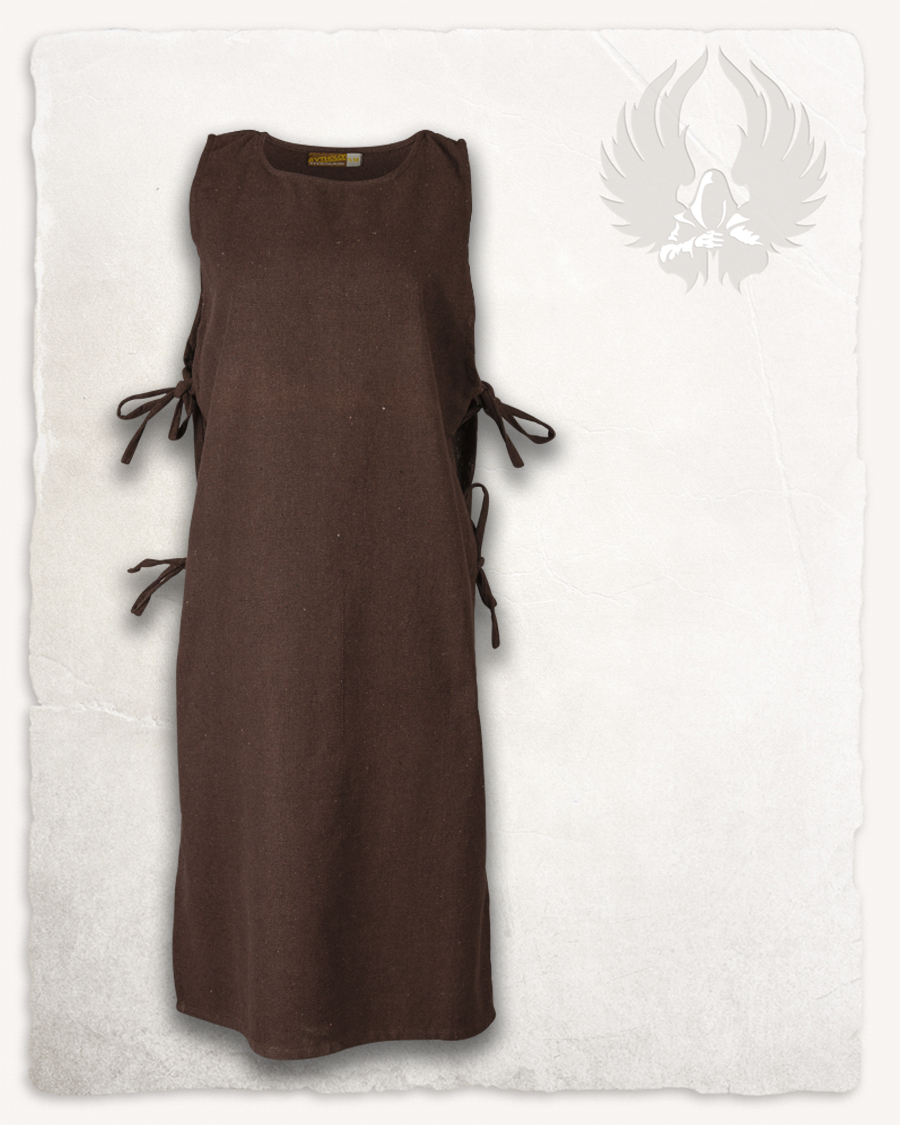 Ormhild apron dress canvas brown