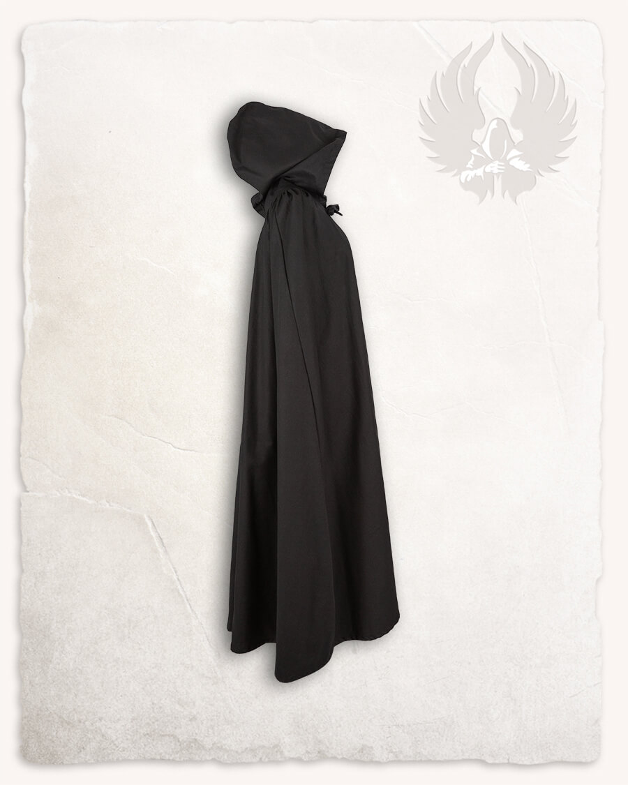 Harun mantello in canvas nero