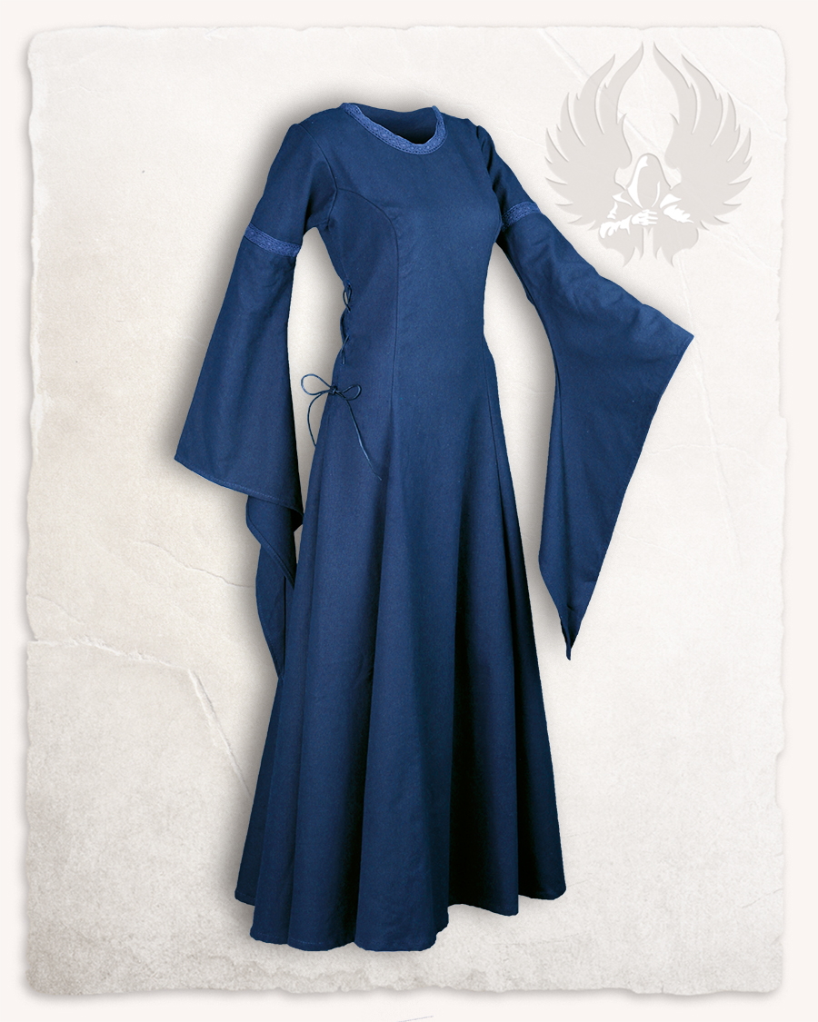 Lenora Kleid Baumwolle blau