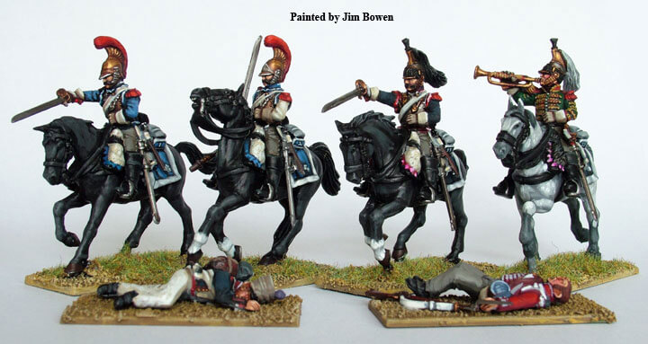 FN120 Plastic French Napoleonic Heavy Cavalry box set (Cuirassiers/Carabiniers, 14 figures)