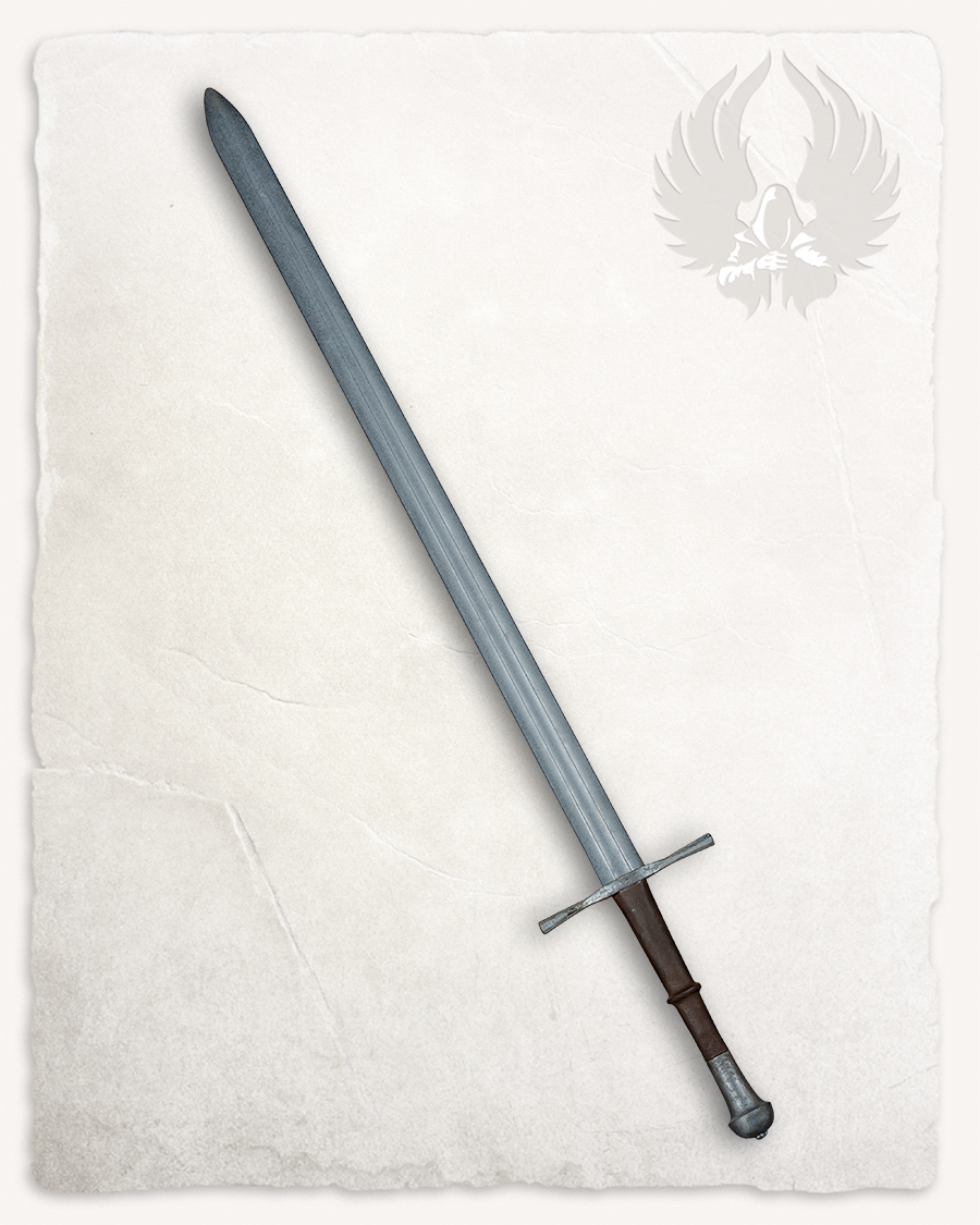 Replique d'épée bâtarde Type VIII - argentée