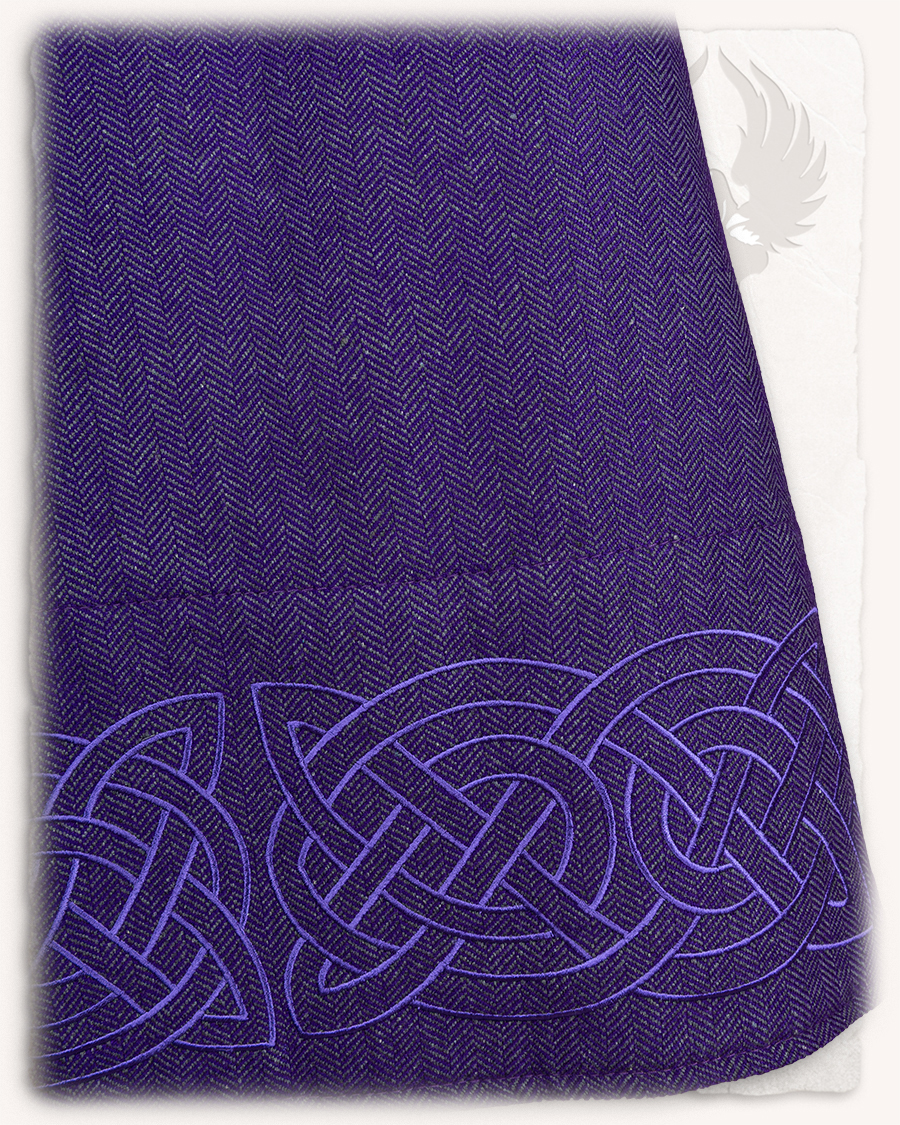 Alva apron dress fishbone purple