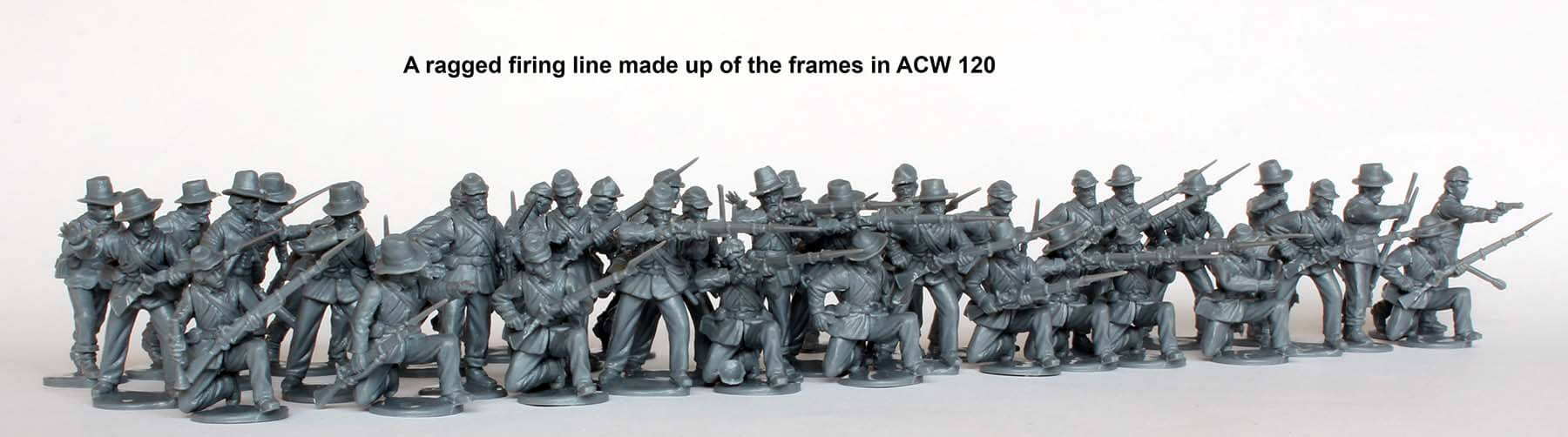 ACW 120 American Civil War Union Infantry in sack coats Skirmishing 1861-65