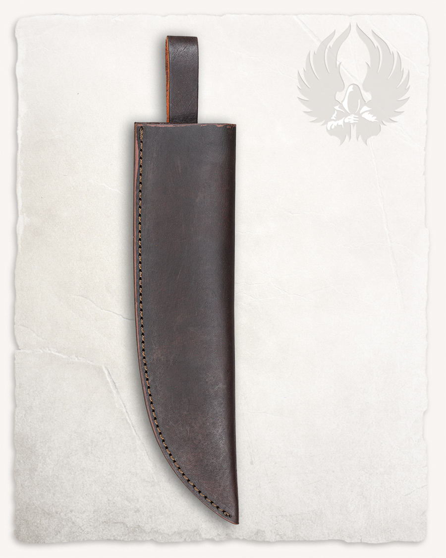 Anselm chef's knife leather sheath brown