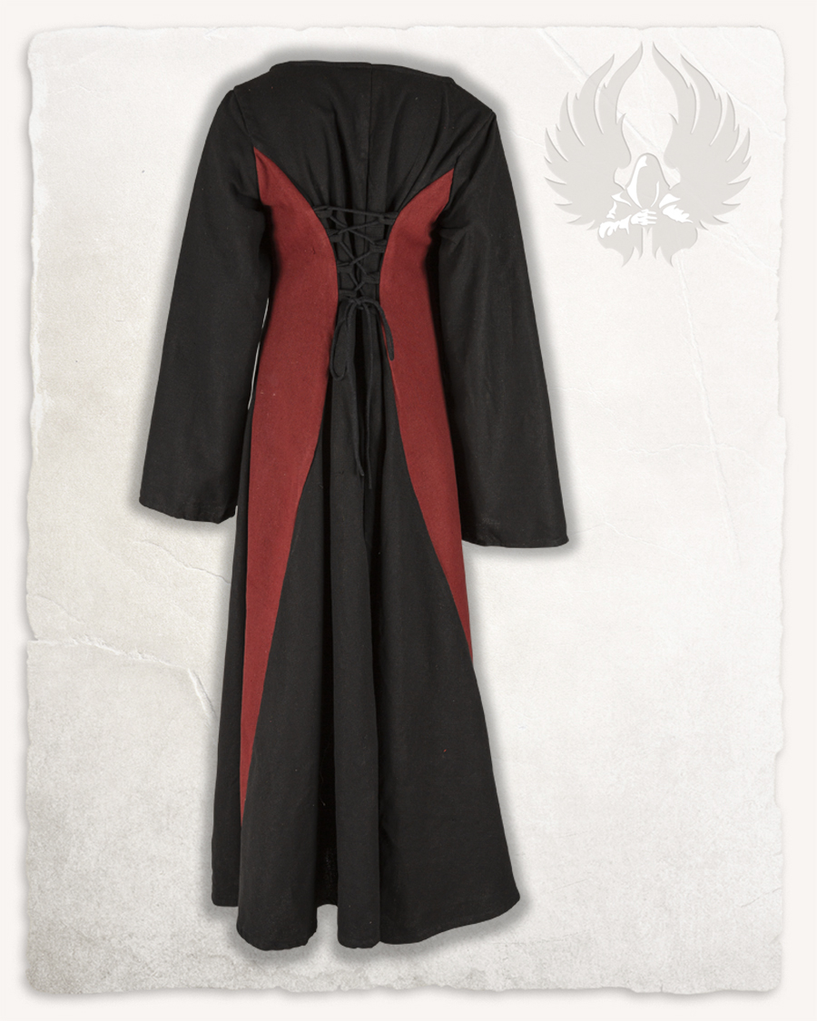 Jasione - Robe noire et rouge