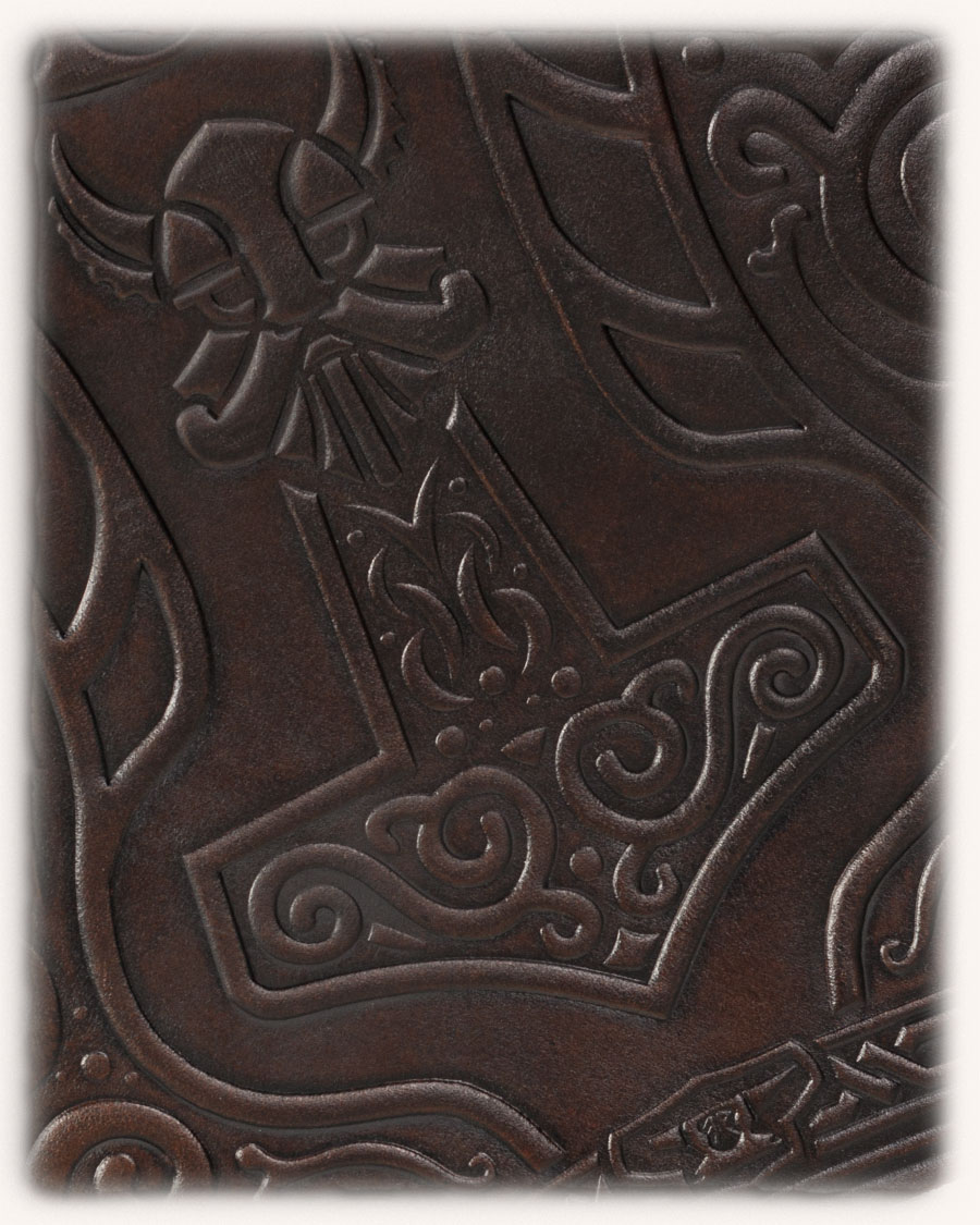Ragnarok Thor leather bracers brown