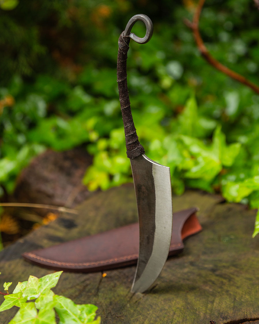 Glen keltisches Messer mit Lederhülle groß