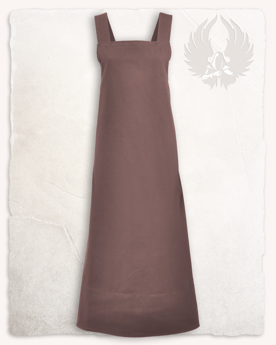 Lientje - Robe tablier marron
