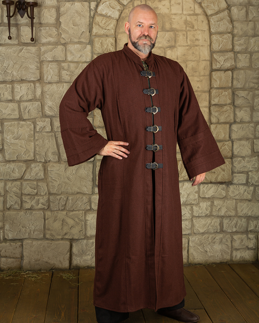 Oberon robe wool brown