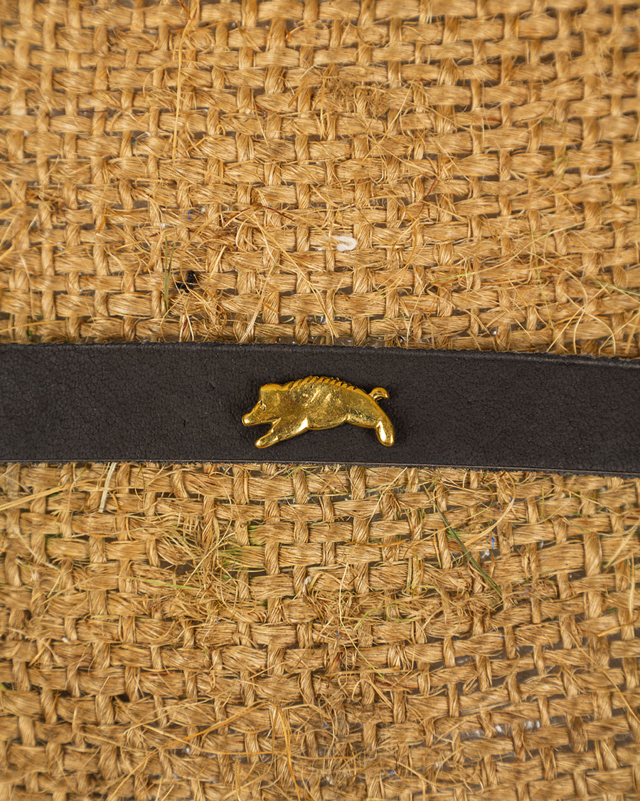 Belt decoration boar