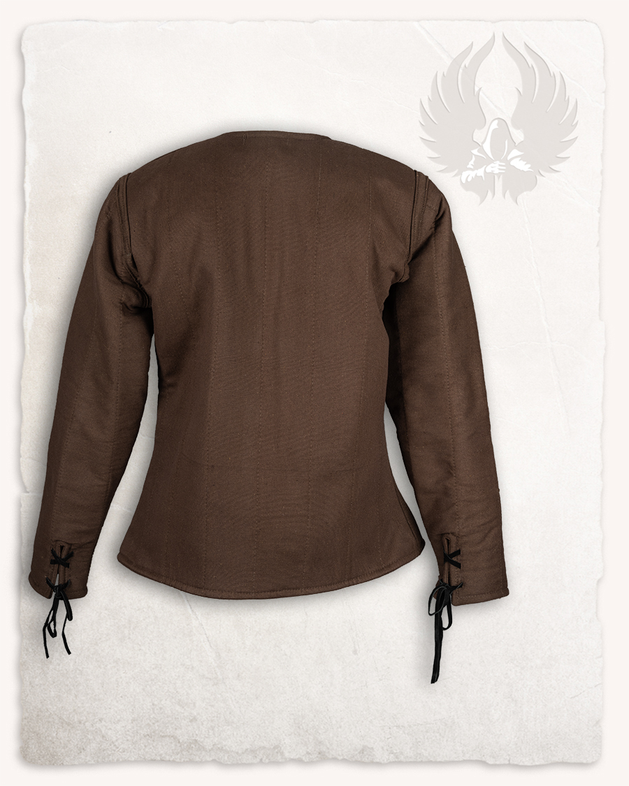 Aulber gambeson jacket canvas brown