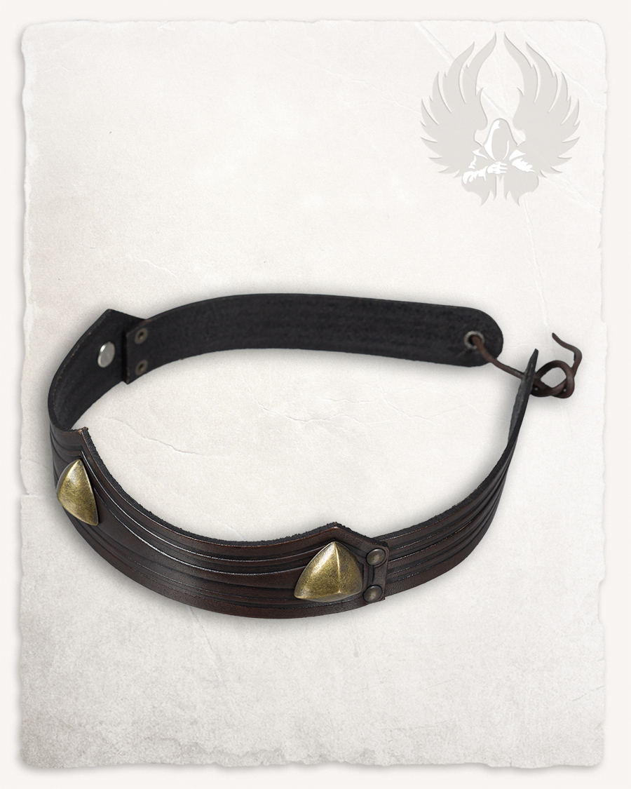 Isidor studded crown triangolar brown