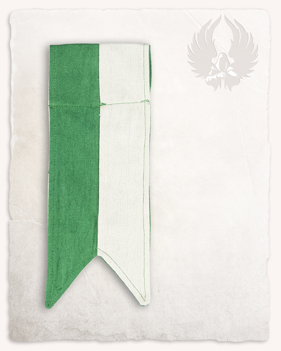 Korbin - Insigne de ceinture vert et blanc crème