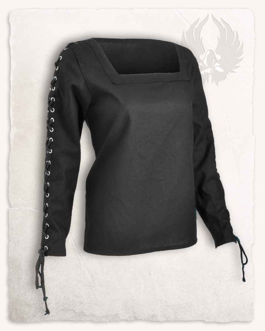 Abby blouse metal eyelets black Discontinued