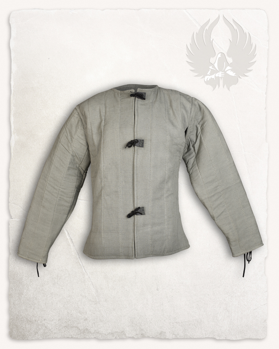 Aulber gambeson jacket canvas cream