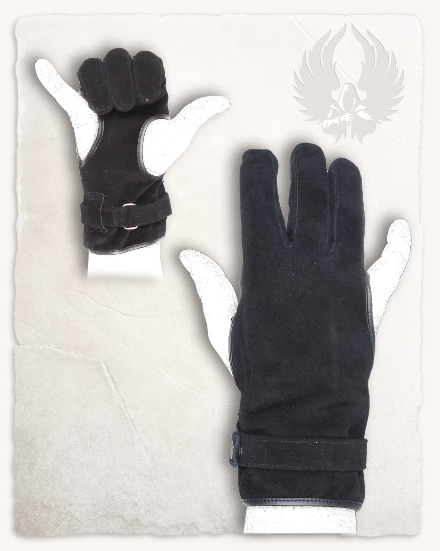 Robin-Bogenschützen-Handschuhe-rechts-schwarz-S