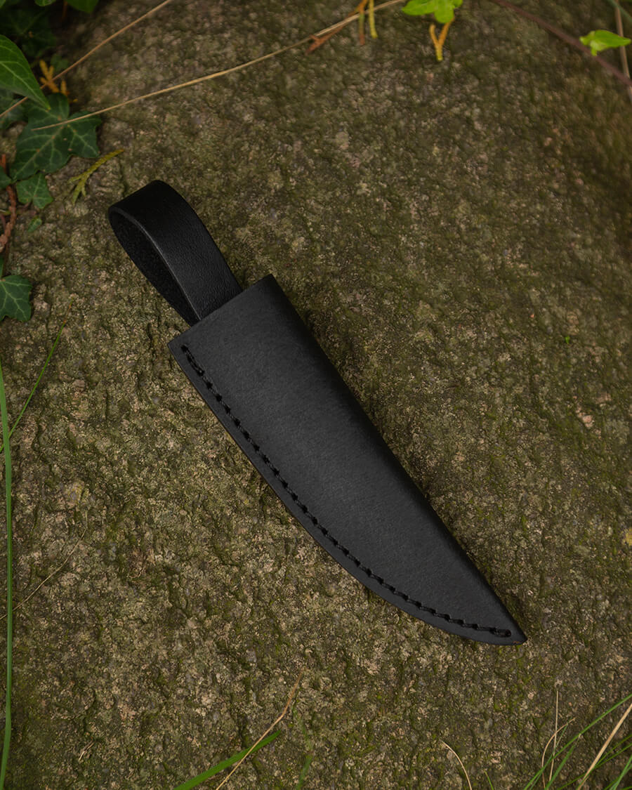 Serena knife leather sheath black