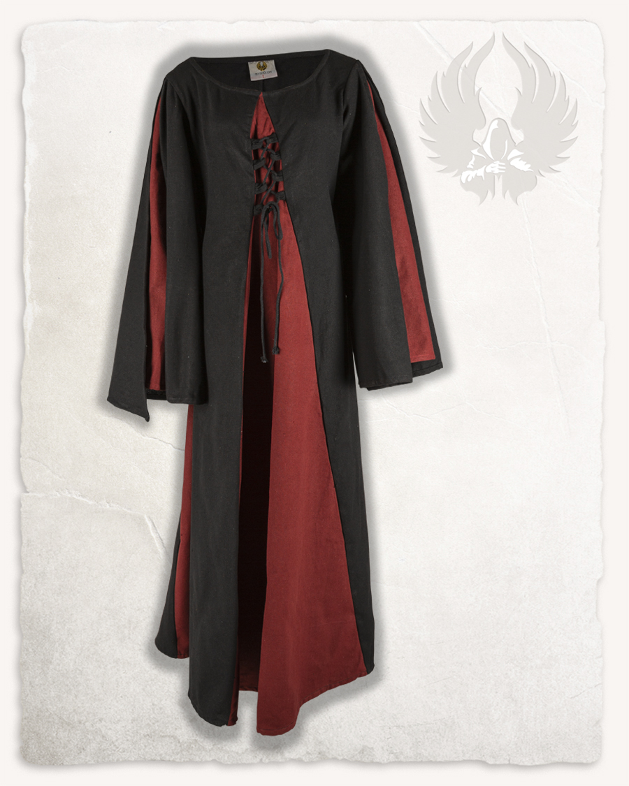 Jasione - Robe noire et rouge