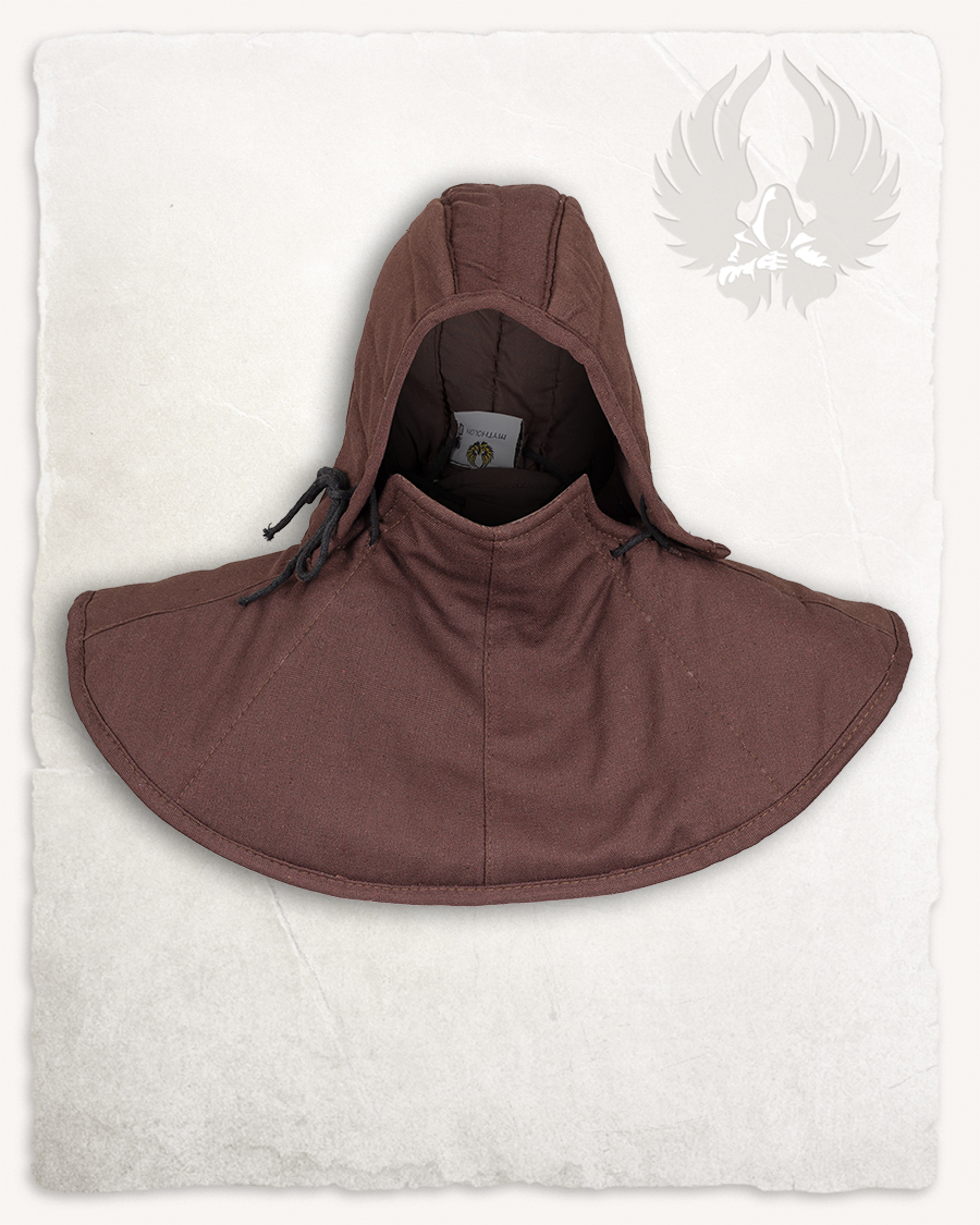Aulber padded collar with coif canvas brown
