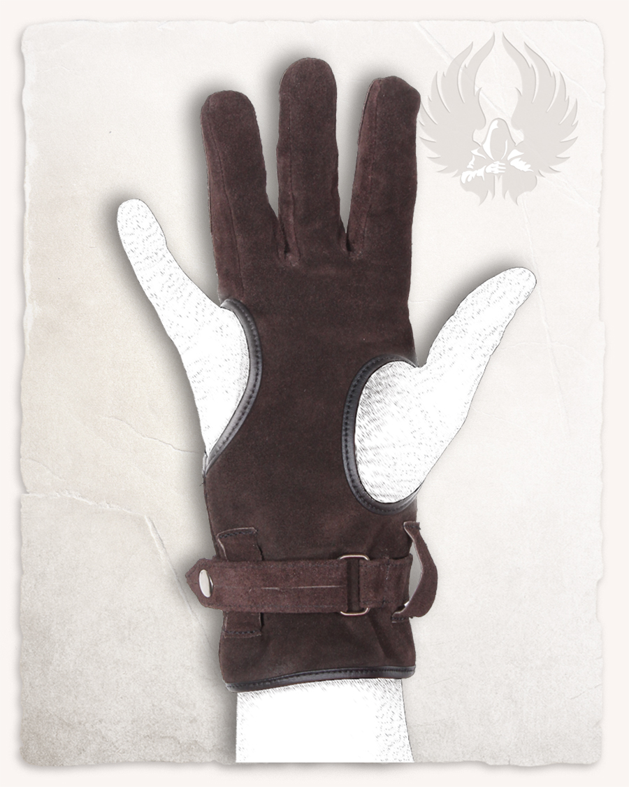 Robin-Bogenschützen-Handschuhe-rechts-braun-S