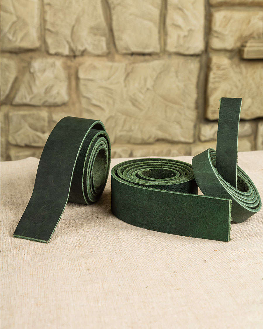 Leather strap green LIMITED EDITION